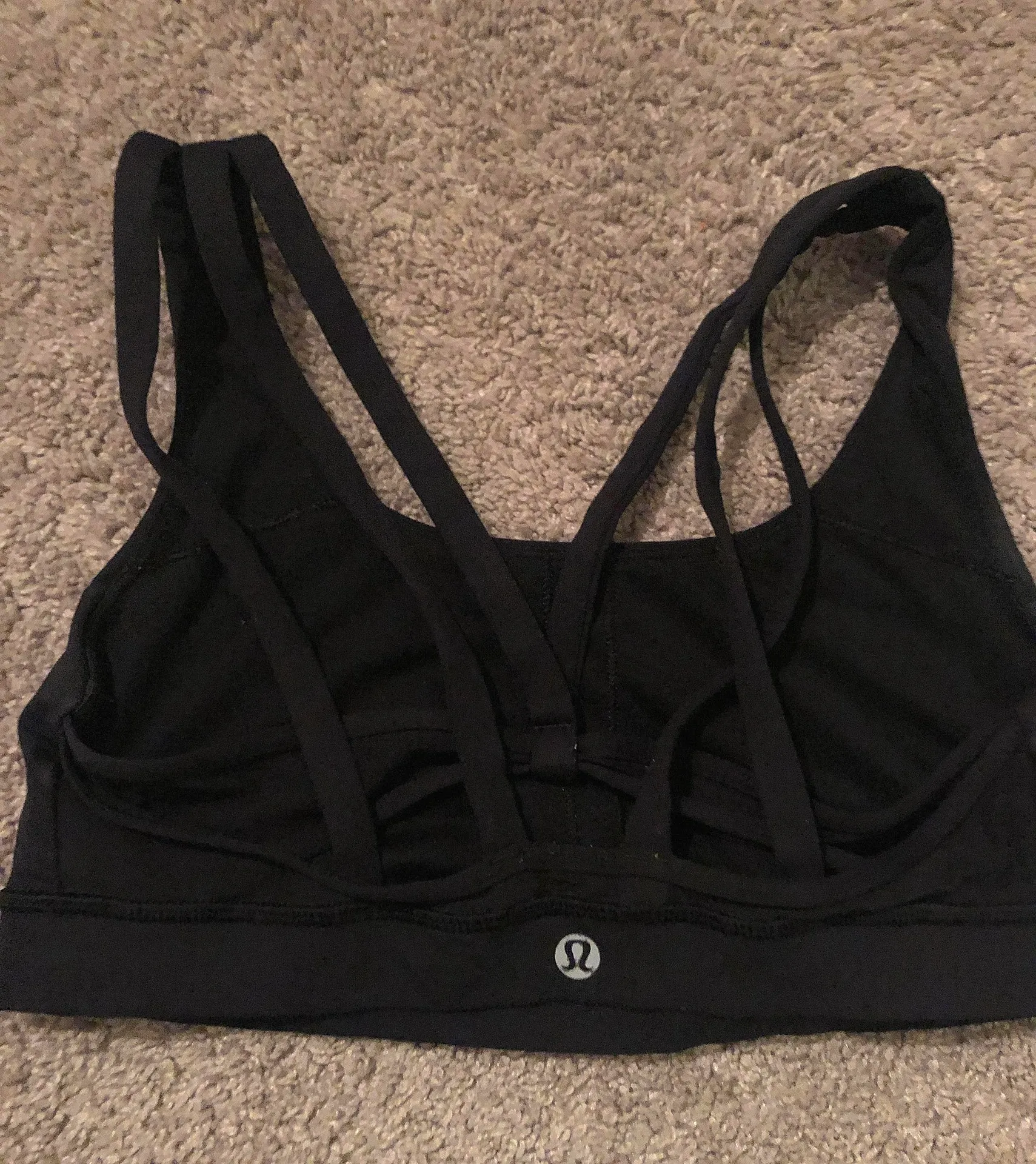 Lululemon Black Sports Bra - Image 2