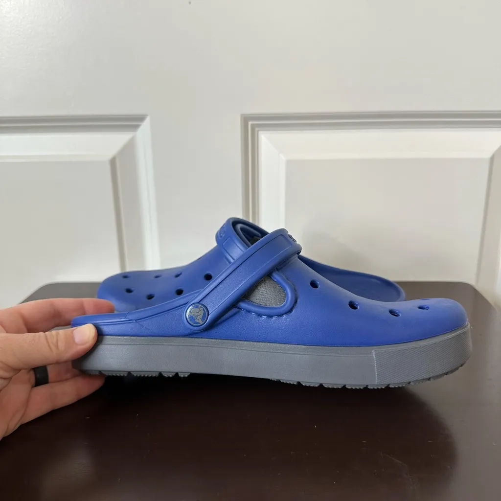 Crocs Citilane Unisex Adults Clogs Blue (Cerulean Blue/Charcoal) Size M6/W8 - Image 5