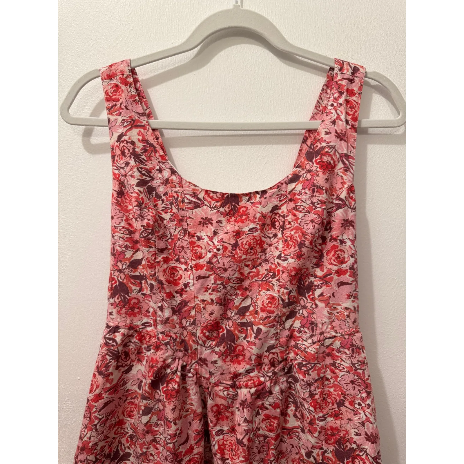 Sincerely Jules Linen Blend Floral Summer Mini Dress - Image 2