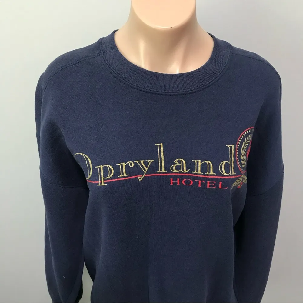 Vintage Opryland Hotel Crewneck Sweatshirt Nashville TN Unisex Navy - Image 3