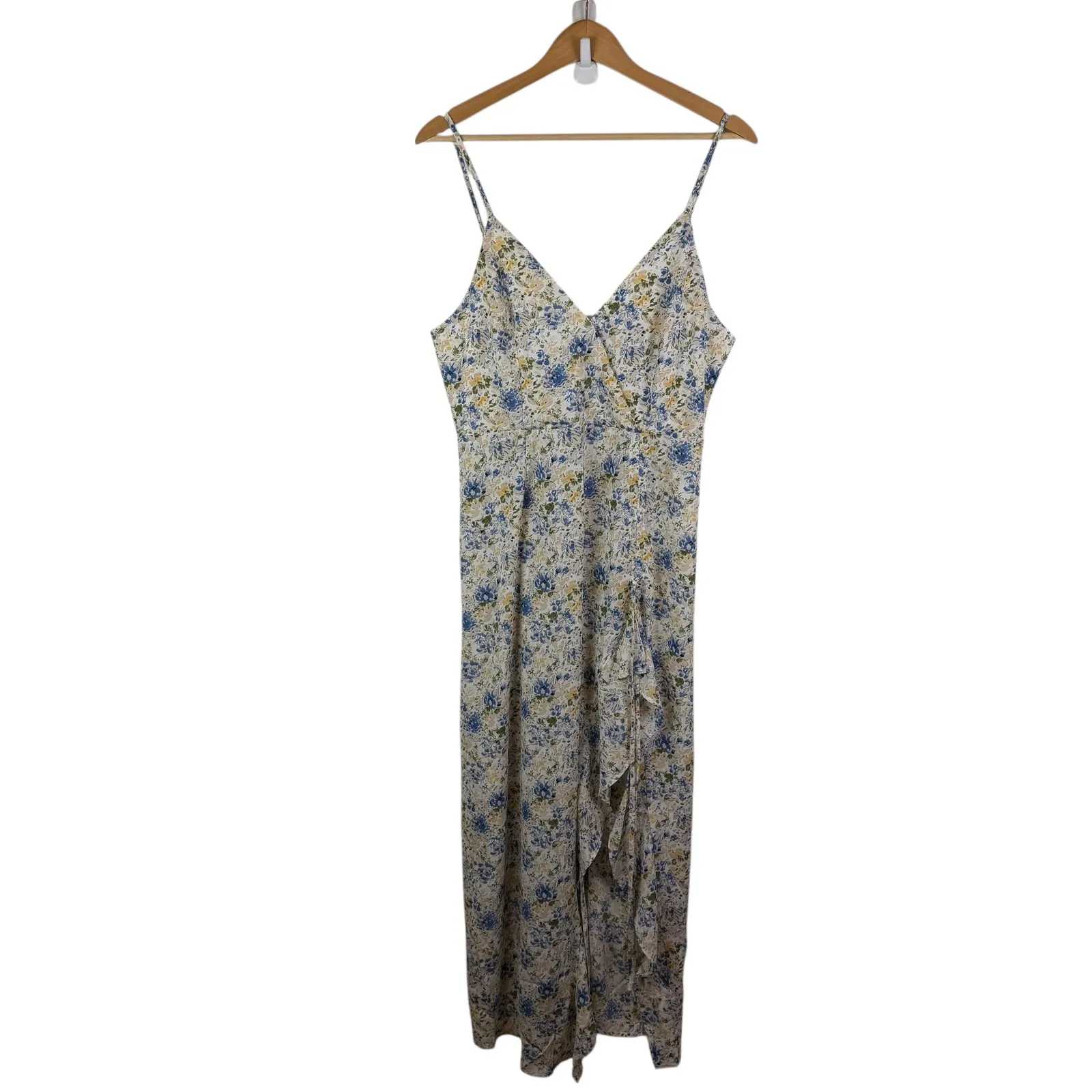 NWT En Saison Floral Midi Slip Dress Medium Cottage Feminine Wedding Romantic White - Image 2
