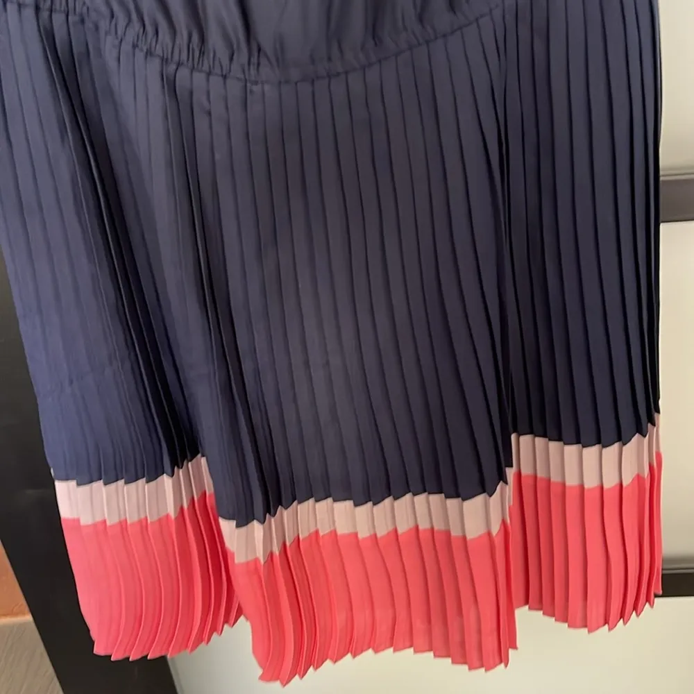 American Eagle Outfitters color block dress Pink, Coral, Navy Large Euc - Image 3