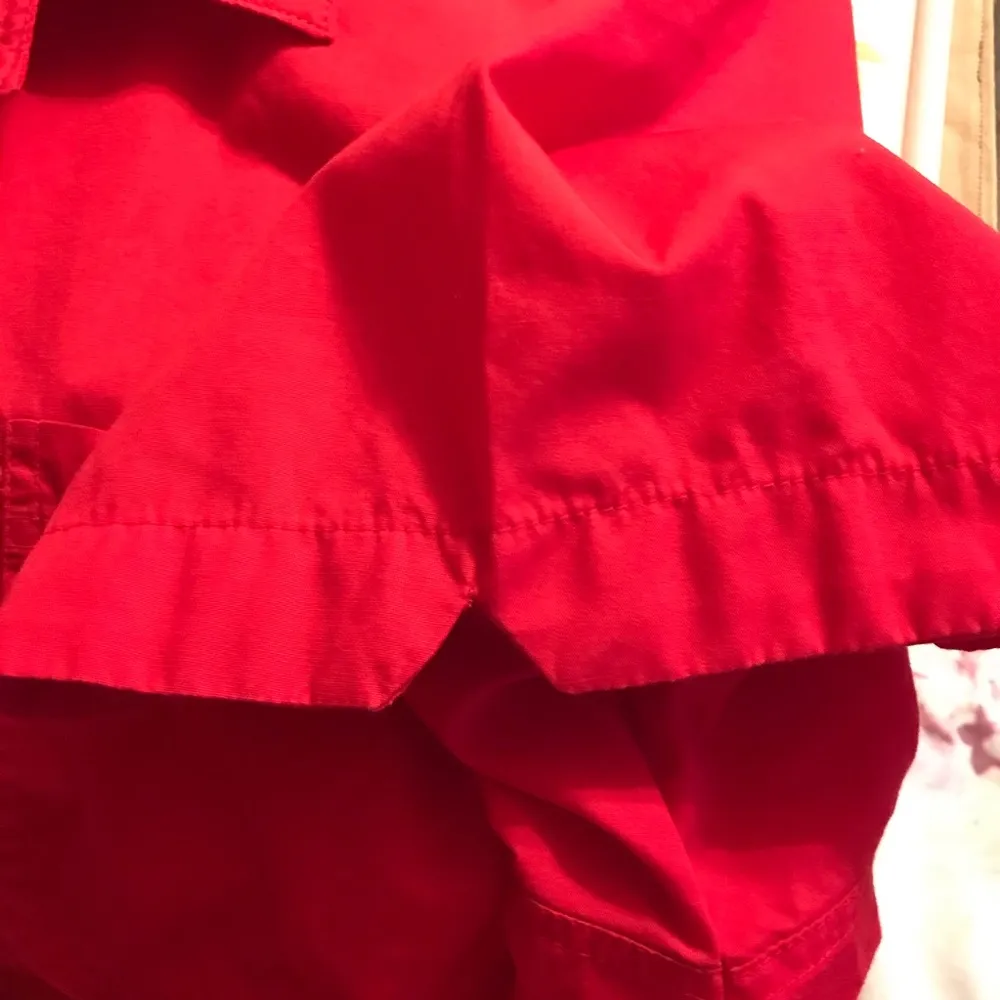 White Stag Women’s Plus Size Short Sleeve Red button down dress shirt 18/20W - Image 5