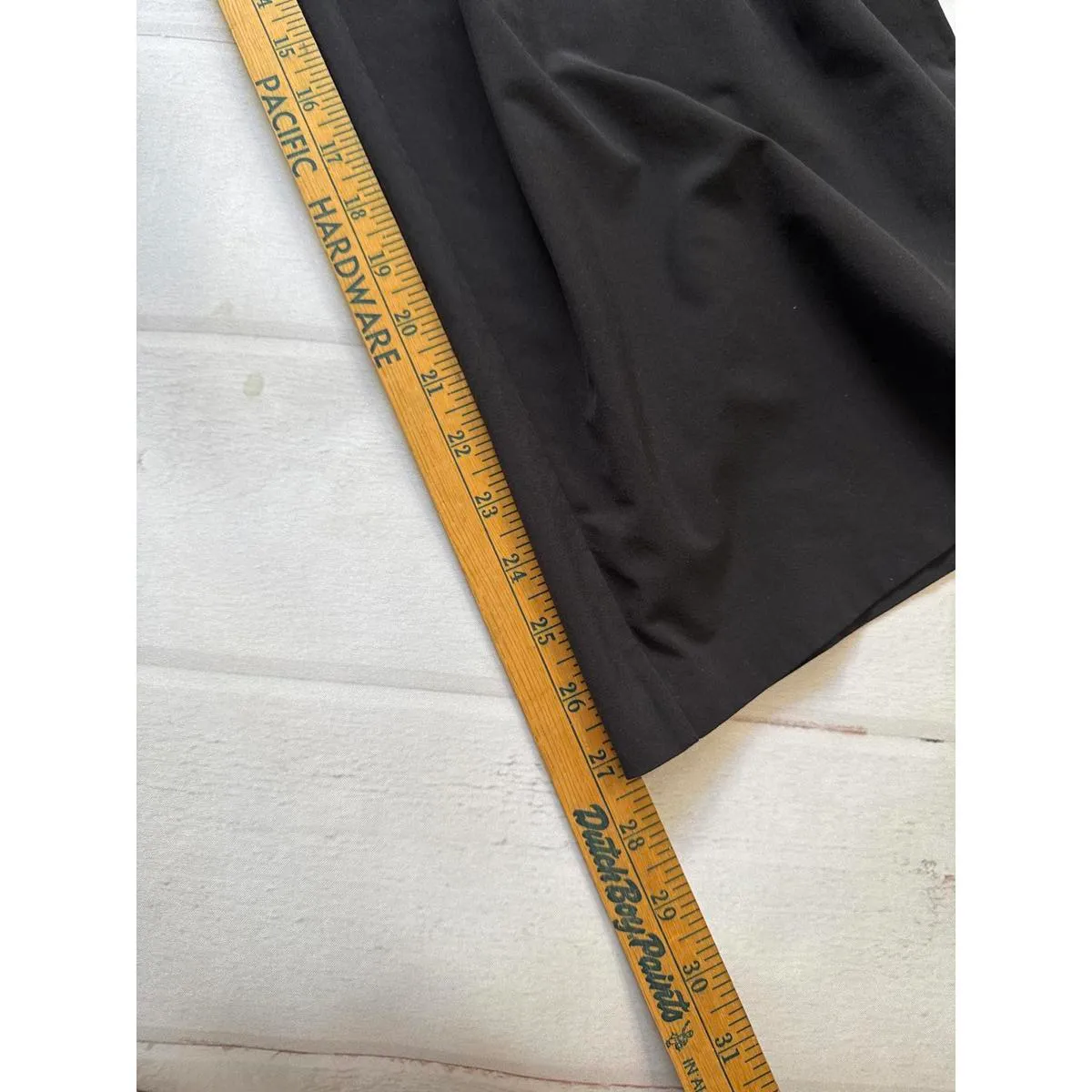 Athleta Black Wide Leg Pants with Side Zipper 12P - Image 8