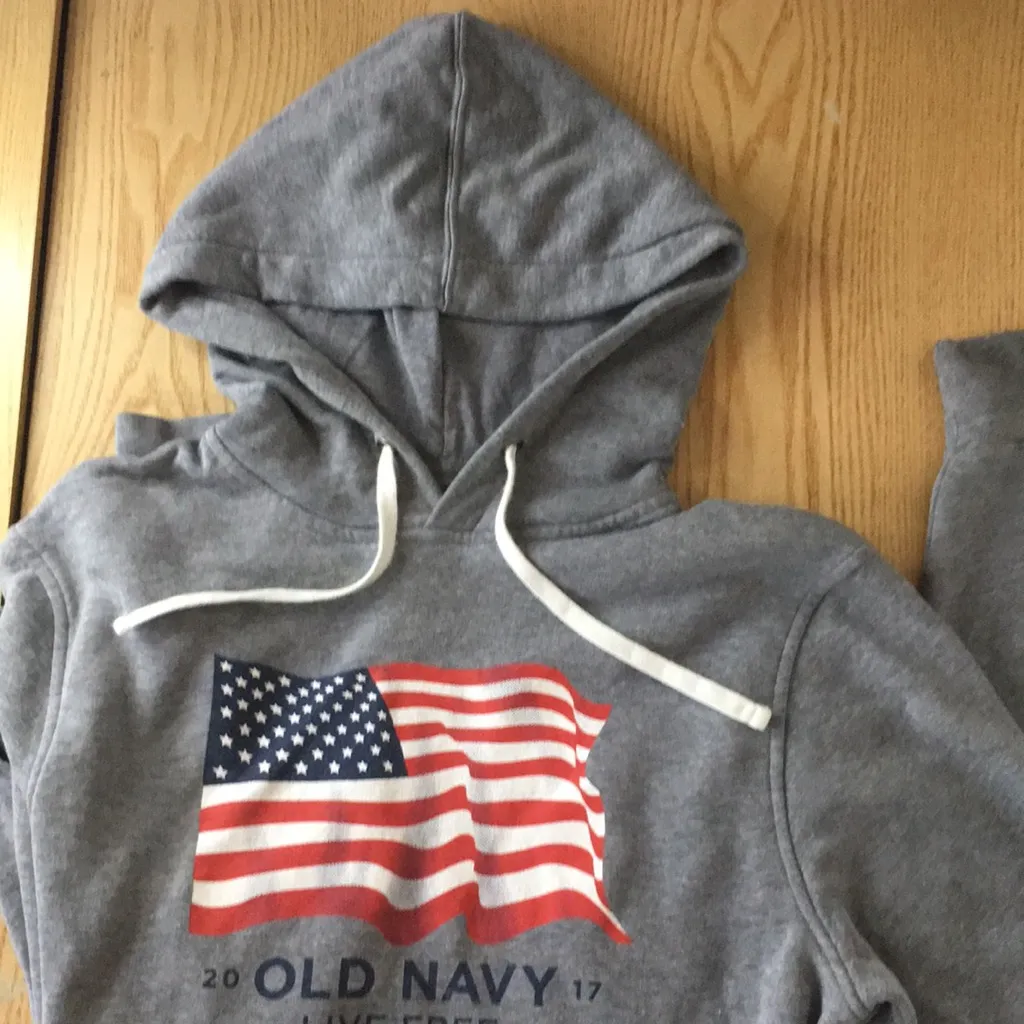 Womens Patriotic Old Navy Sweatshirt Hoodie Small - Image 10