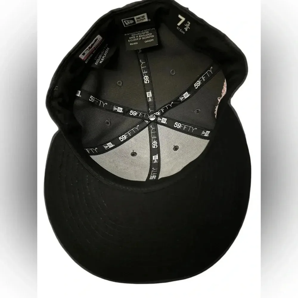 New Era 59FIFTY Washington Nationals Cherry Blossom Hat Cap Size 7 3/4 Gray - Image 5