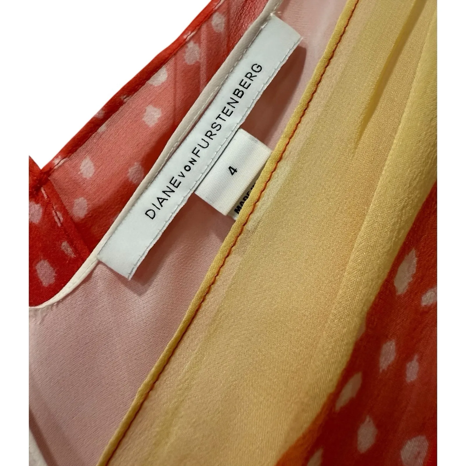 NWOT Diane Von Furstenberg‎ DVF Dita 100% Silk Midi Dress Starfish Multi 4 - Image 5