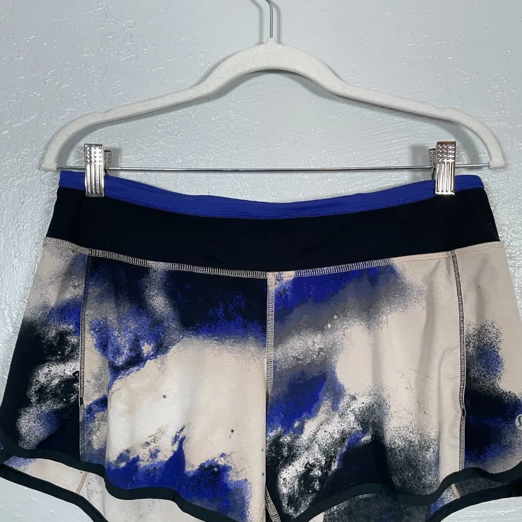 Lululemon Women 6 Turbo Run Short Milky Way Pigment Blue Black Running Lined - Image 4