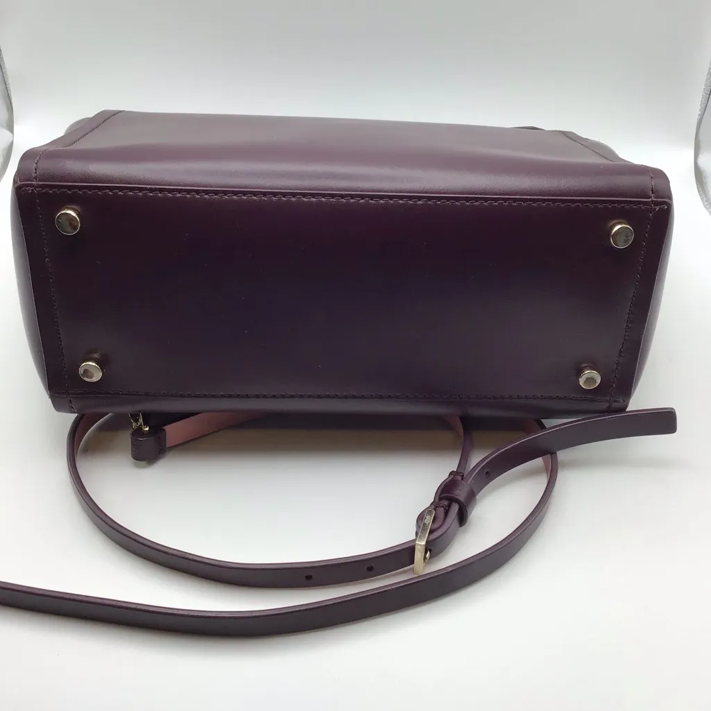 KATE ♠️SPADE PLUM LEATHER ARBOUR HILL LILAH  SMOOTH SATCHEL  COMES WITH COA - Image 3