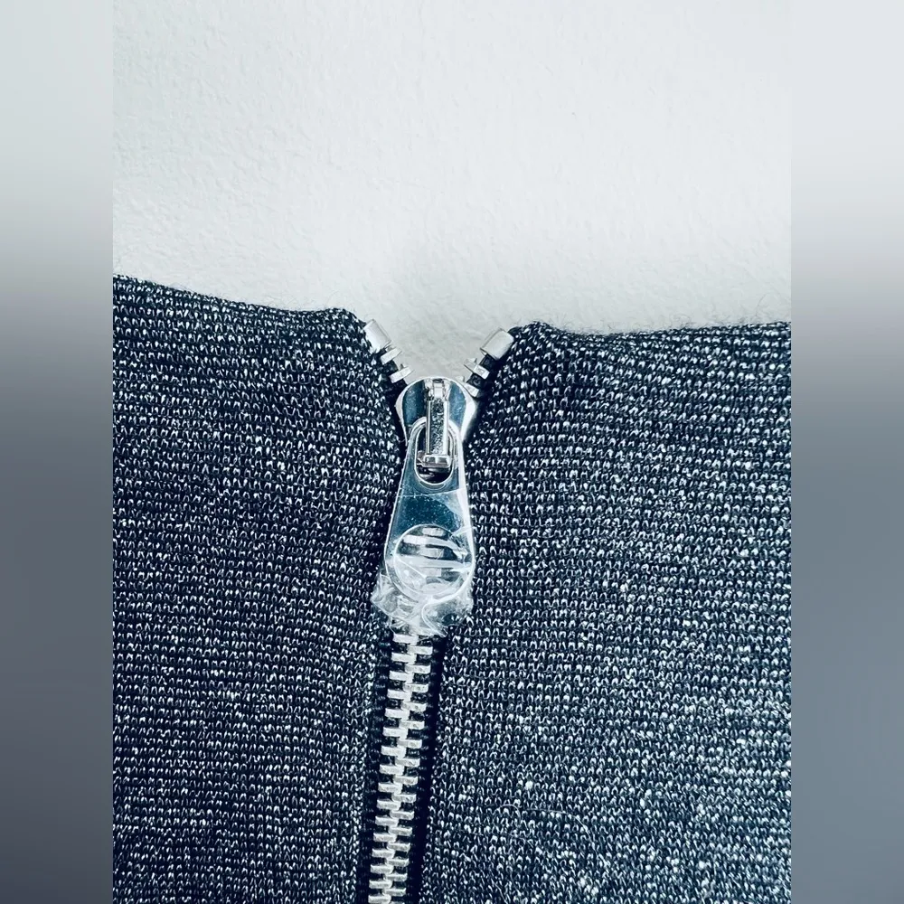 Ted Baker London Women Silver Metallic Twist Front Lizzey Dress Size 1 (US 4) - Image 3