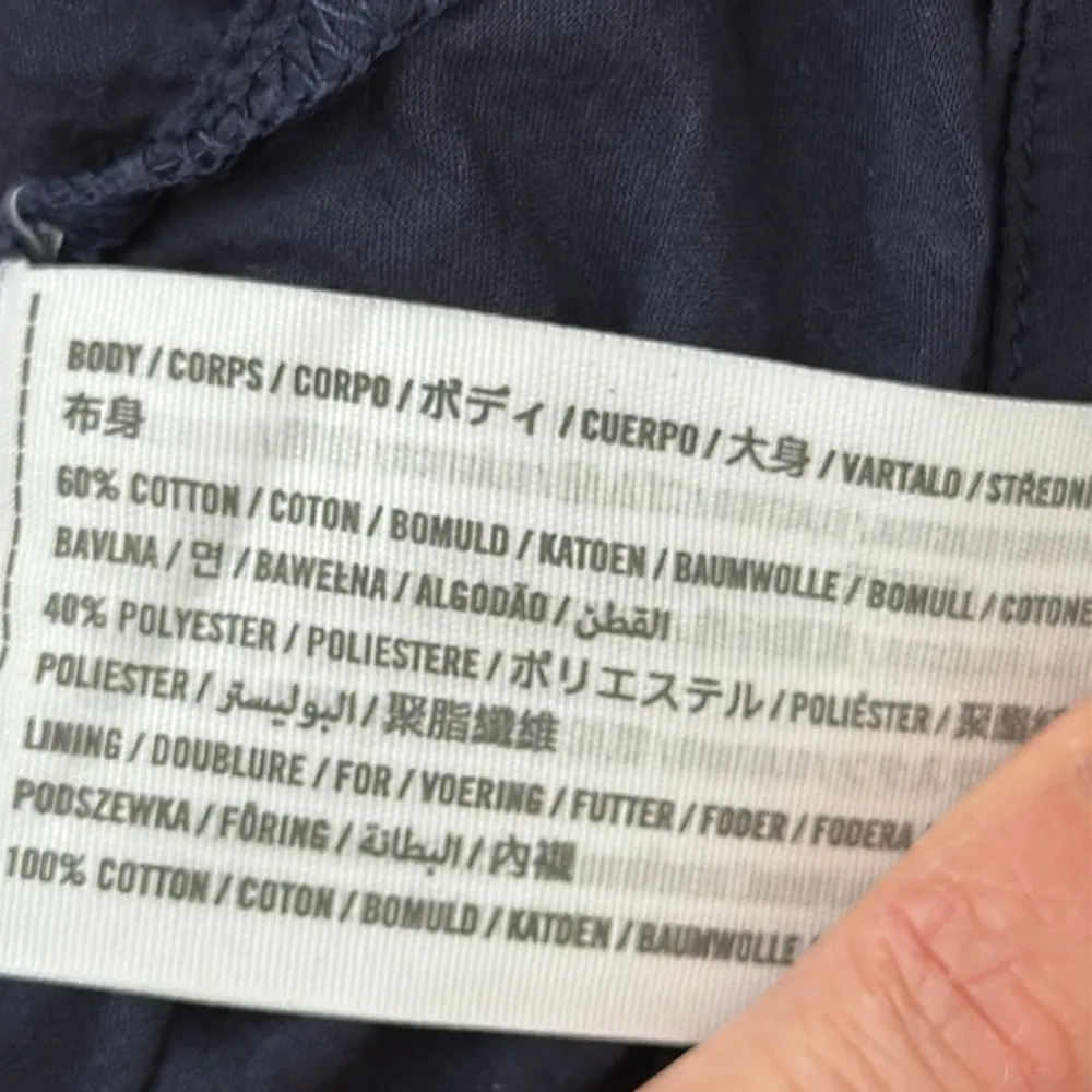 Abercrombie & Fitch Navy & White Polka Dot Pouf Sleeve Mini Skort Dress - Image 4