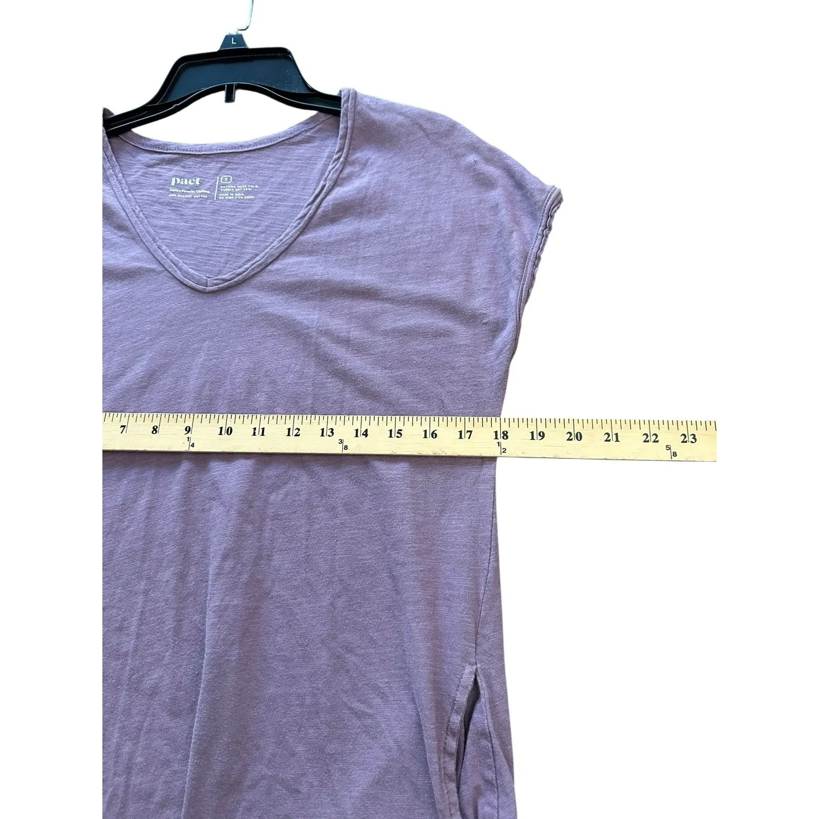 Pact Organic Cotton T-shirt‎ Dress Pink Small Short Sleeve Pockets #UV12-4 - Image 5