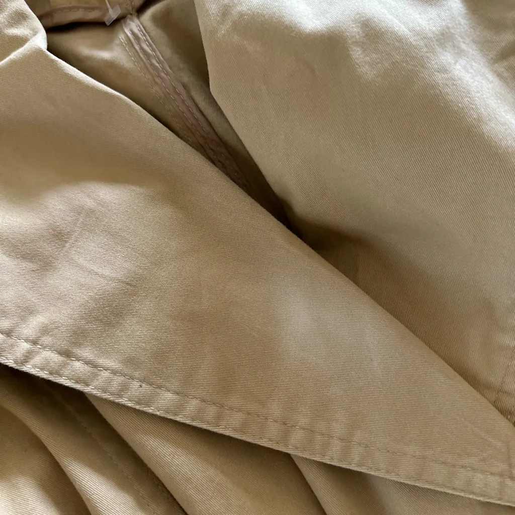 NWOT AVEC LES FILLES Puff Sleeve Belted Trench Coat Tan Camel - Image 10