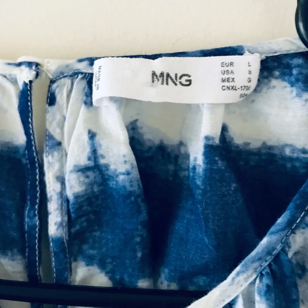 Mango MNG Cutout Open Back Tie Dye Cotton Dress - Image 8