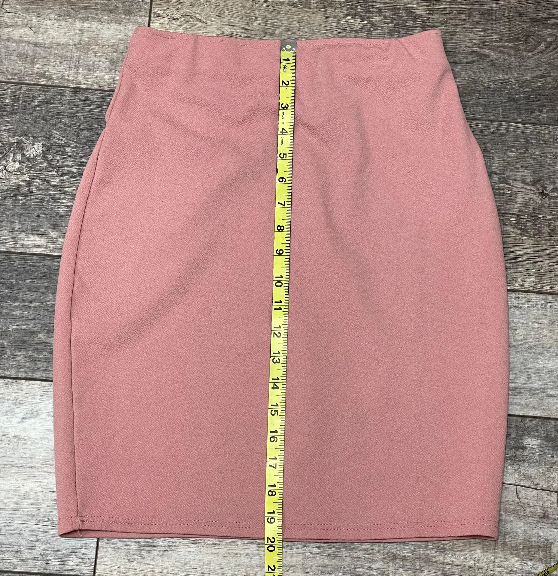 Blush colored Pencil Mini skirt Large - Image 3