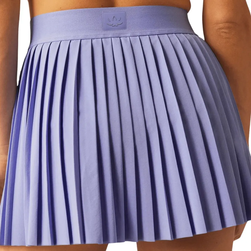 Beyond Yoga If You Pleats Mini Skirt In Periwinkle Lavender Preppy Tennis Skirt - Image 4