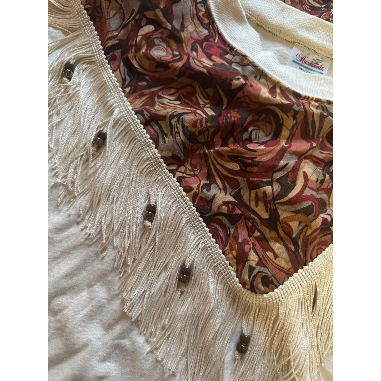 Hazelwoods Vintage TShirt Fringe Southwestern Size XX Large Single Stitch Westen - Image 10