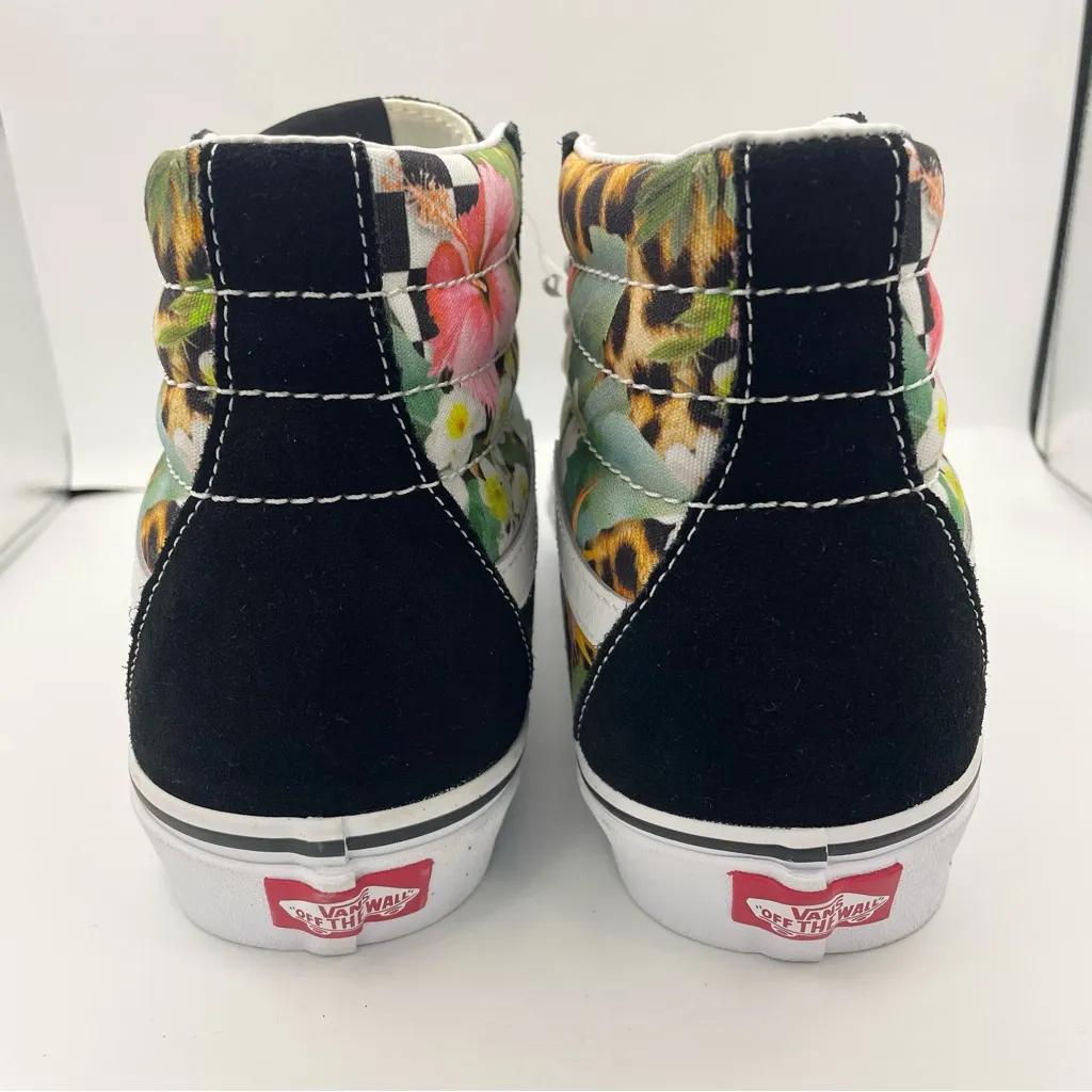 Vans sk8-hi unisex hawaiian tropical leopard print sneakers - Image 5