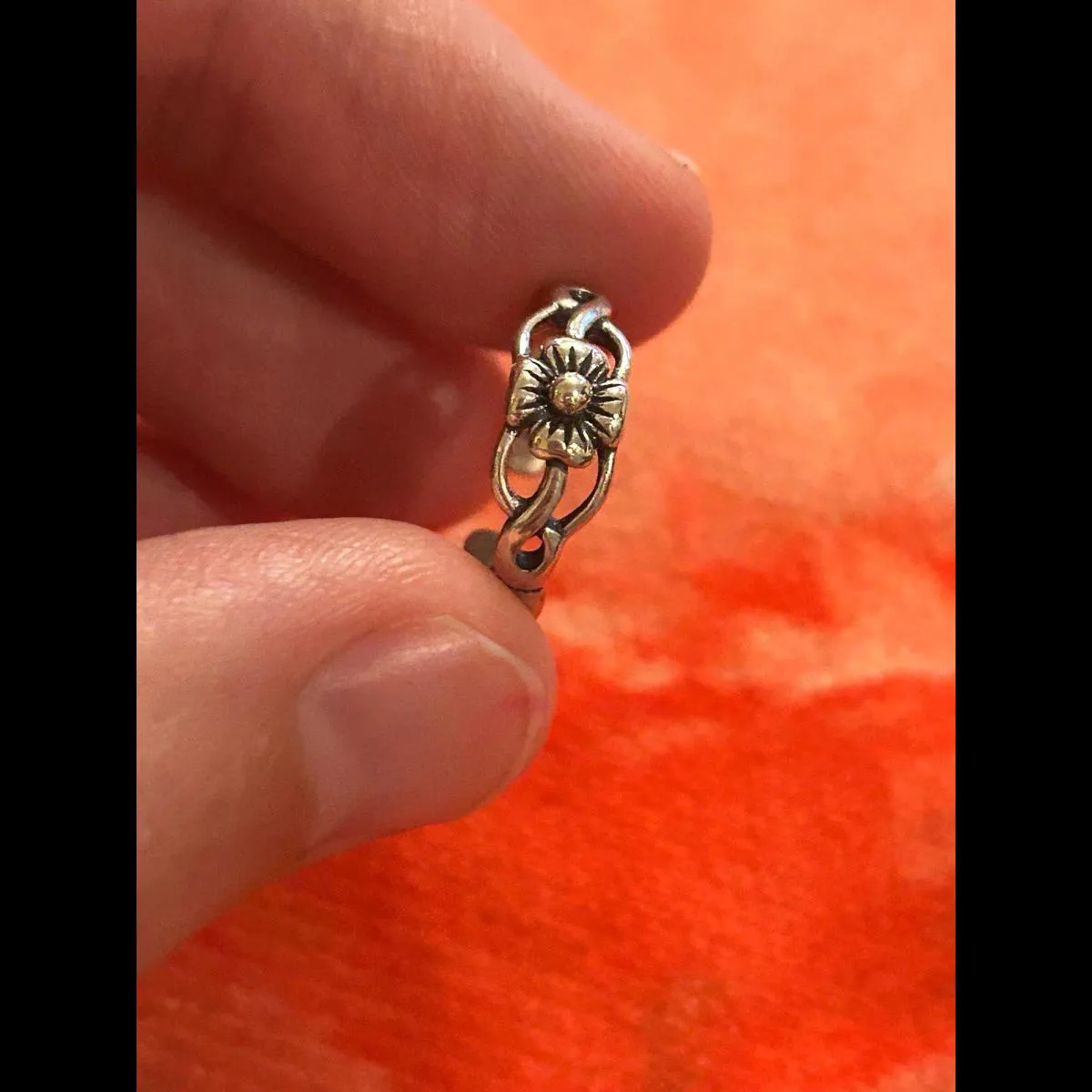 Fashion 925 Sterling silver Knuckle Ring Open toe Rings Women Adjustable flower - Image 5