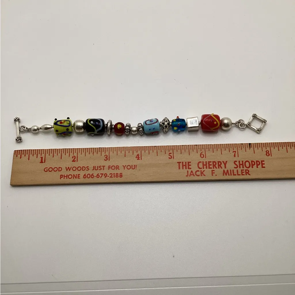 Silpada Lampwork Beaded toggle bracelet - Image 7