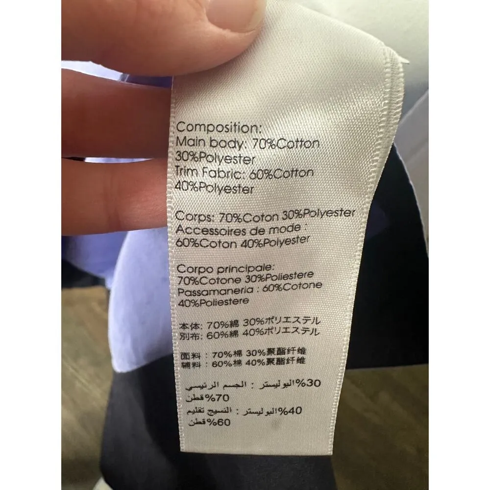 3.1 PHILLIP LIM Purple A-Line Sleeveless V-Neck Poplin Belted Midi Dress Size 4 - Image 14