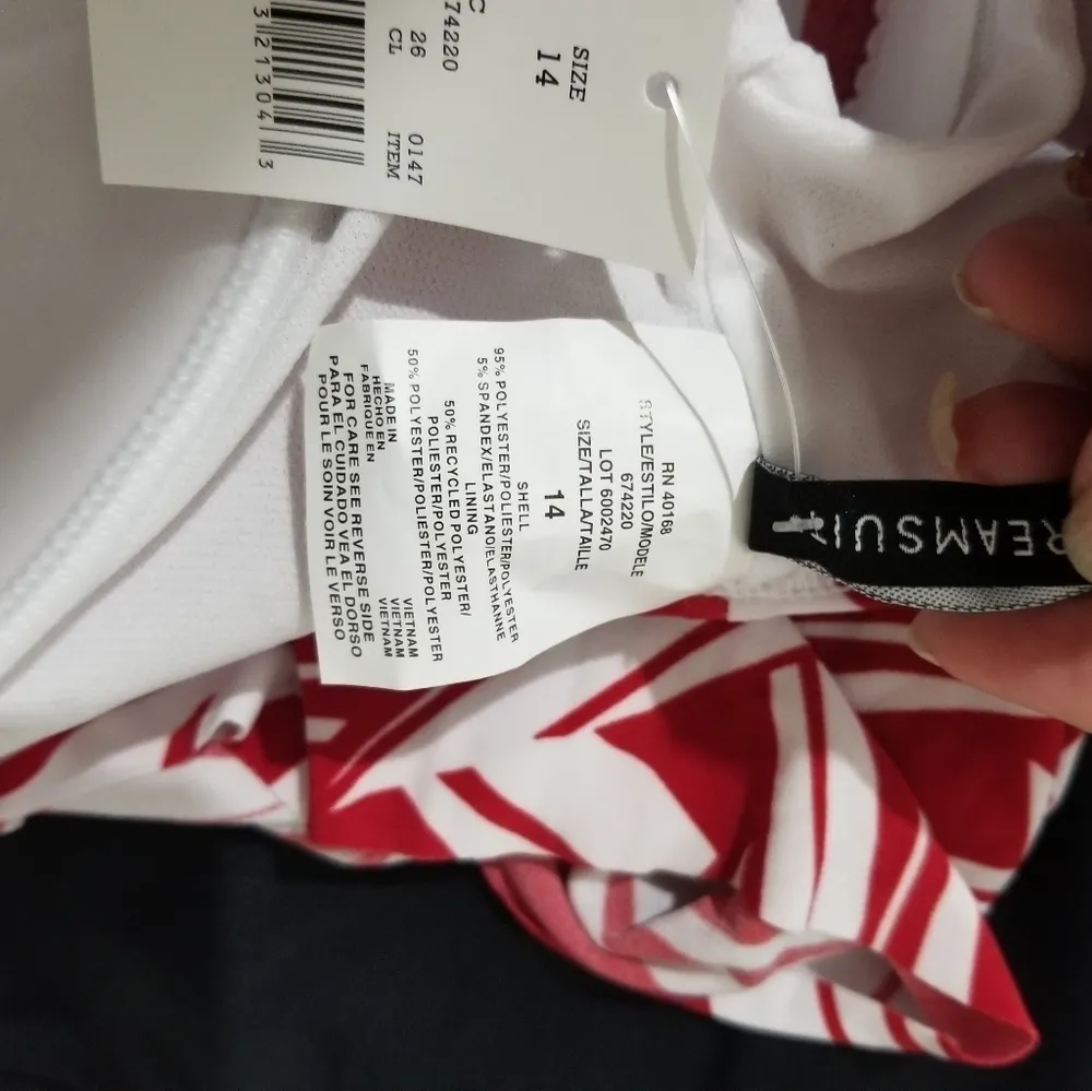 Dreamsuit by Miracle brand Tankini Red Size 14 - Image 6