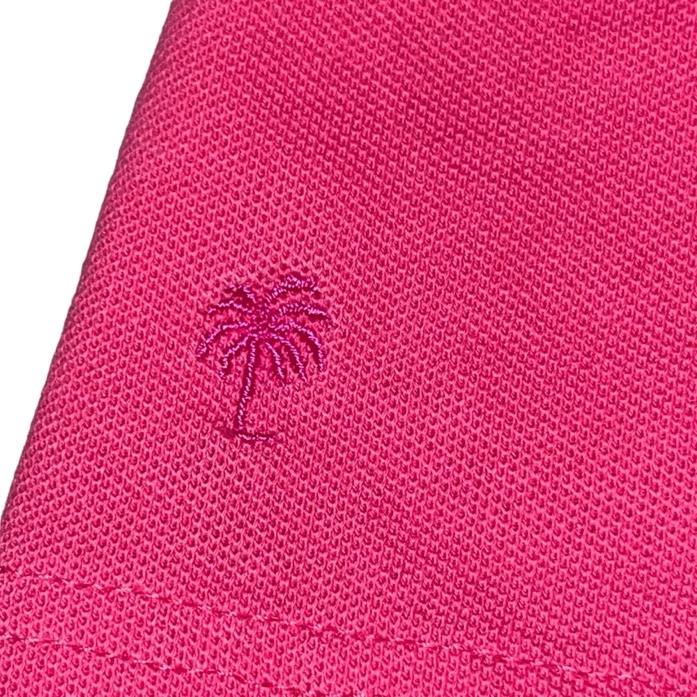 Lilly Pulitzer Pink Pique Polo Shirt Top Women’s size XL - Image 3