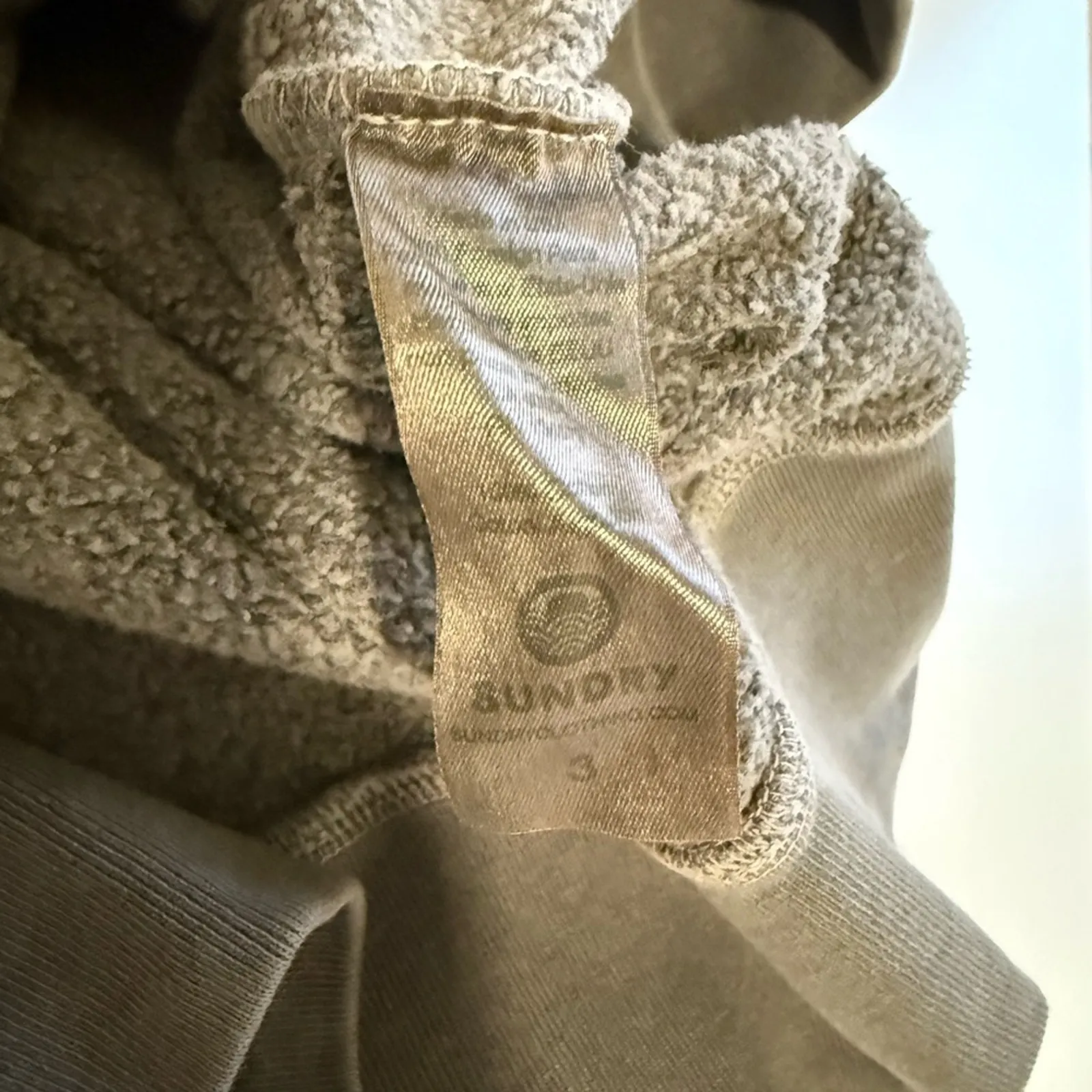 $128 NEW - Sundry Half Zip Sweatshirt - GREY - Sz 3 (L) - Image 4