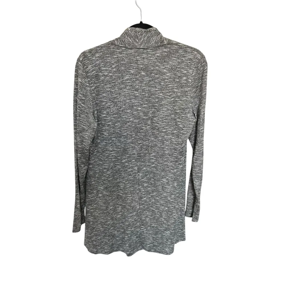 NWT Juicy Couture Embellished Cascade Open Cardigan in Grey Size M - Image 2