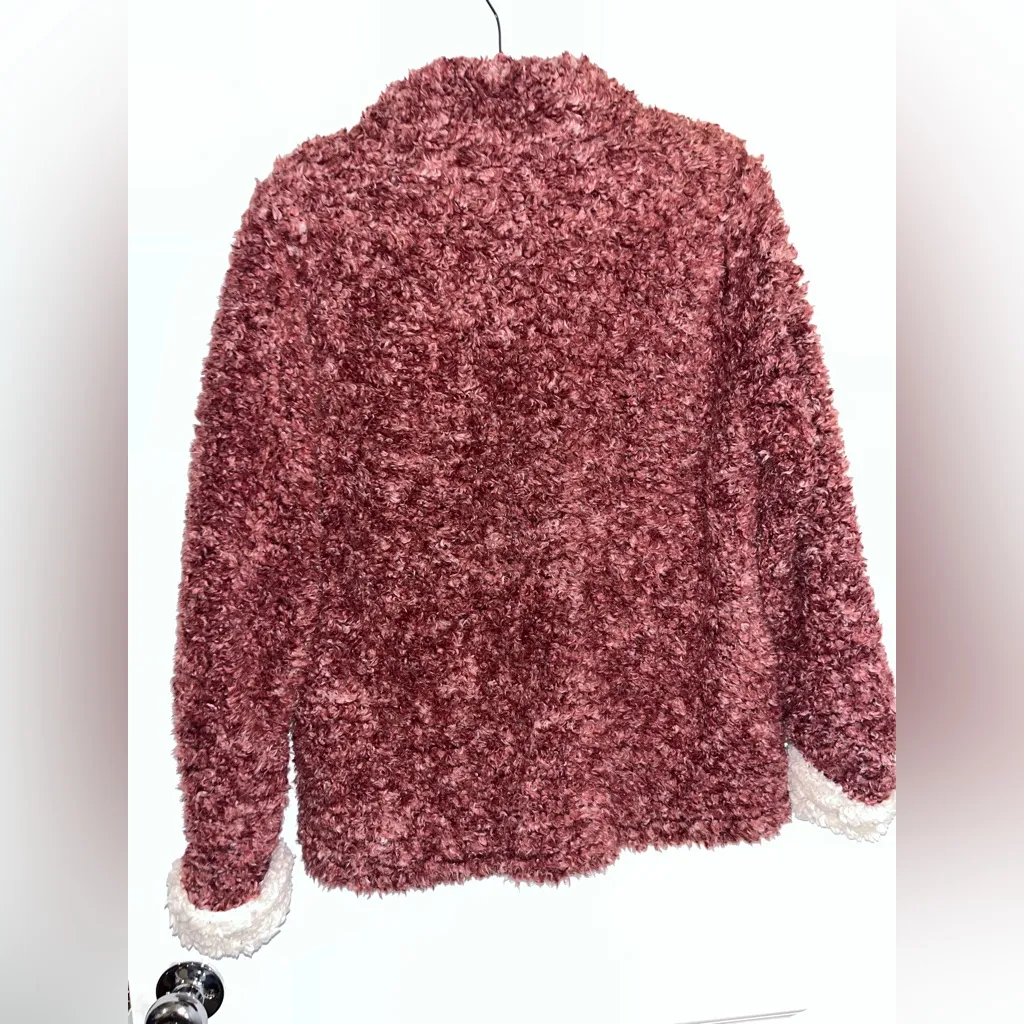 Original Weatherproof Vintage Cozy Women’s Sherpa Fleece Zip Pullover Jacket S White - Image 4