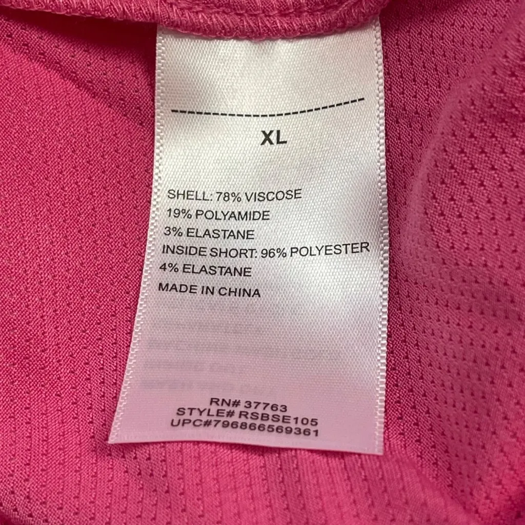 Rafaella Stretch Skort Women's Size XL Pressed Palms‎ Carmine Rose Pockets NEW - Image 8