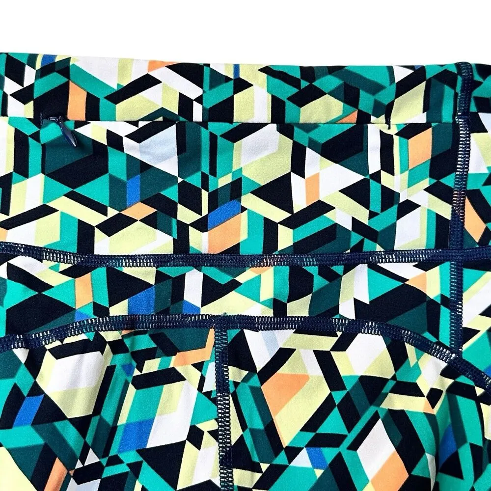 Sweaty Betty Power 9" High Waist Pocket Bike Short Size 10 multicolor - Image 7