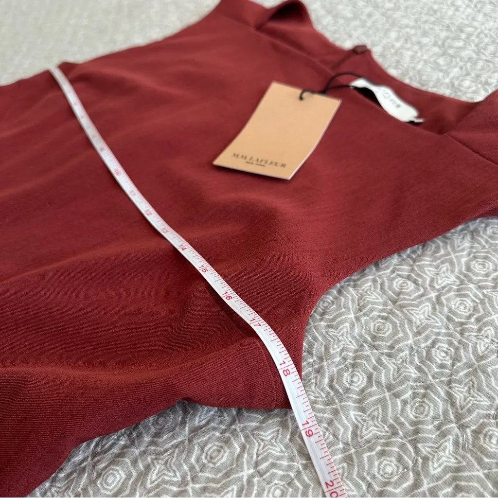 NEW! M.M. LAFLEUR Pauline Dress Brick Red Work Career Size 12 - Image 9