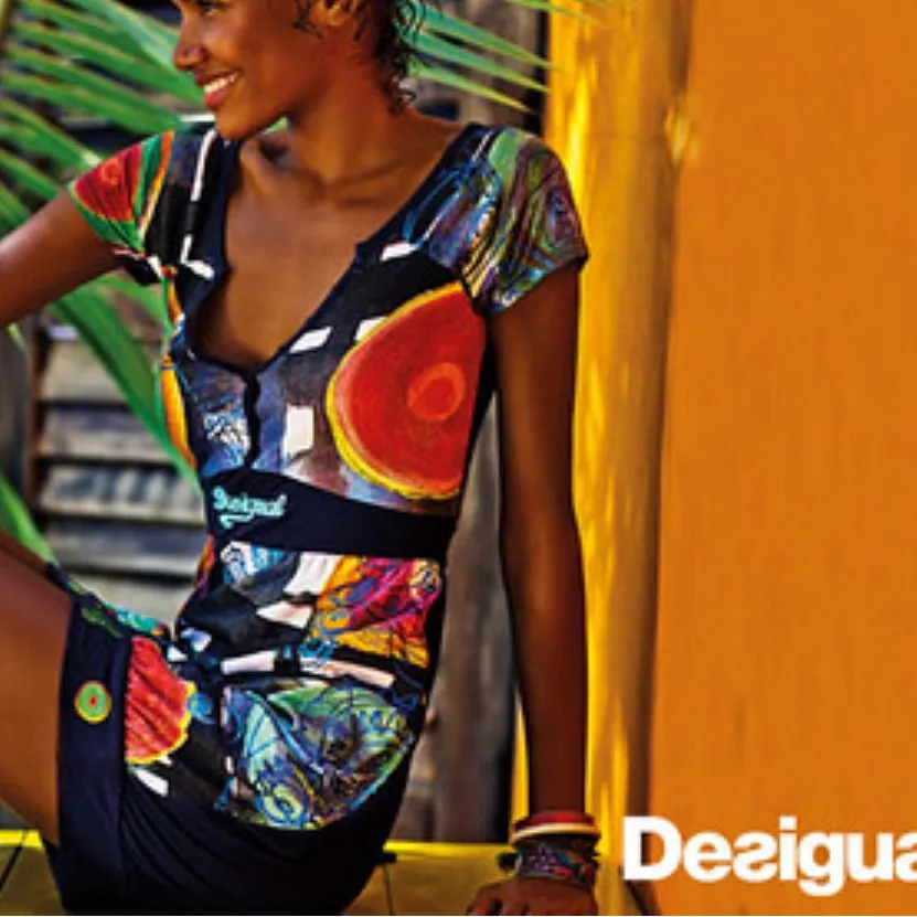 Desigual Richie dress y2k logo embroidered art deco $139 L 
Casual unique boho - Image 2