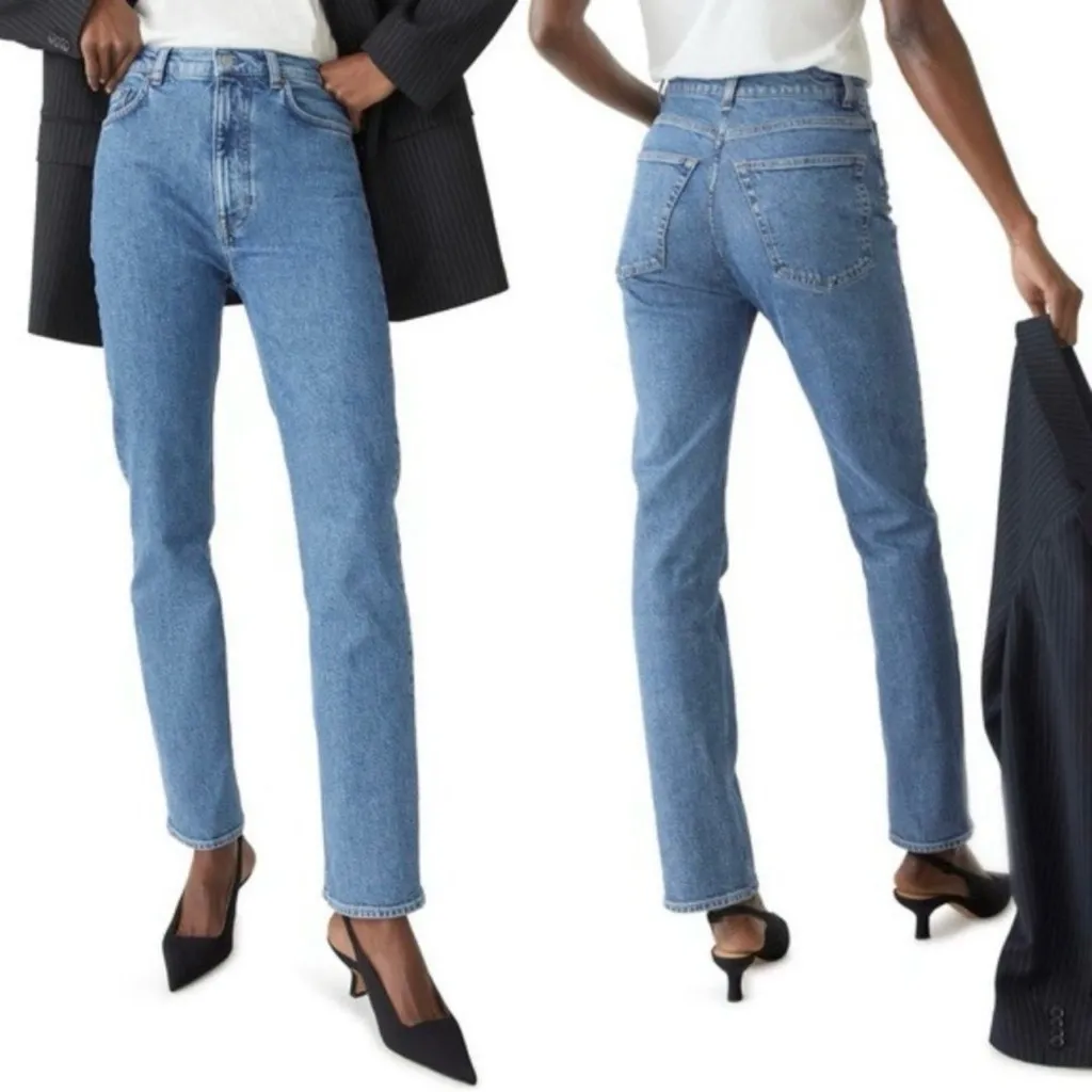 🆕 And Other Stories Favorite Cut High Waist Slim Fit Jeans Blue Size 30 - Image 4