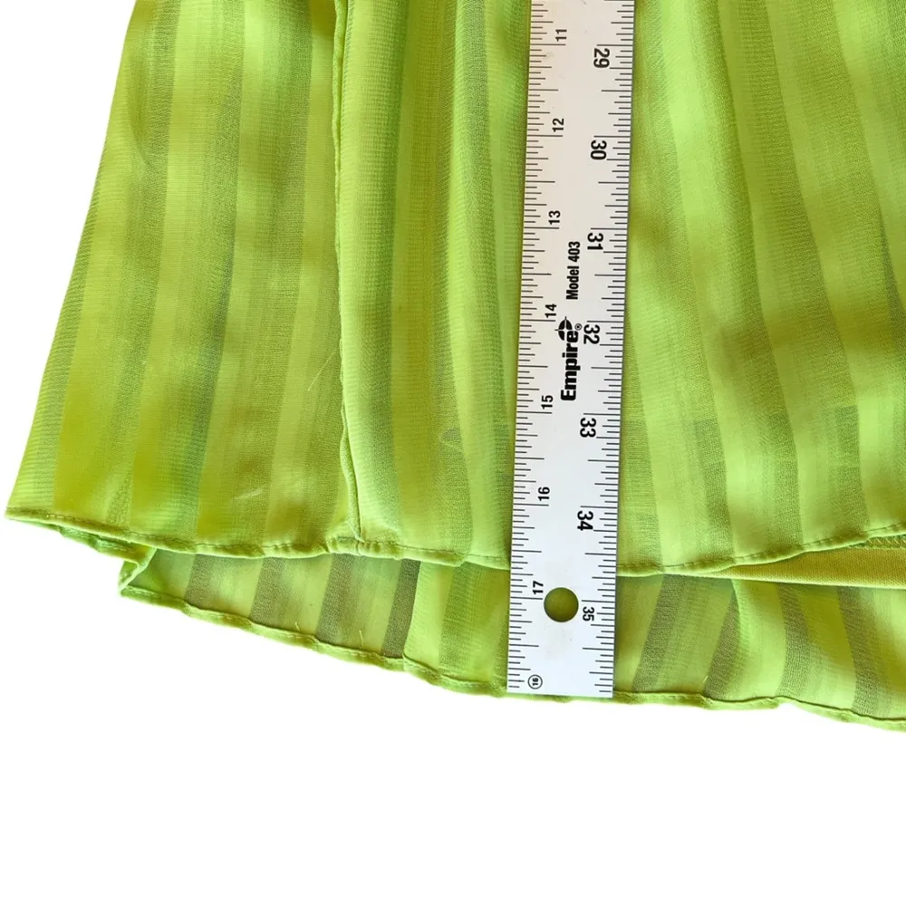Maison Tara Chloe Apricot Green Mini Dress. Size 8 - Image 13