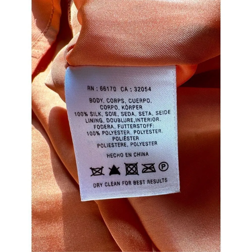 Anthropologie Rare "Dromedary Dress" by Charlotte Taylor Orange pink camel novel - Image 6