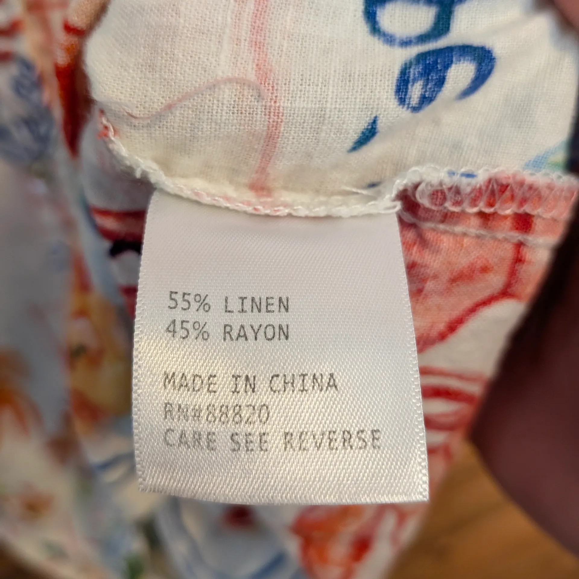 Calypso St. Barth Multicolor Seafood Print Shirt Size Large - Image 4