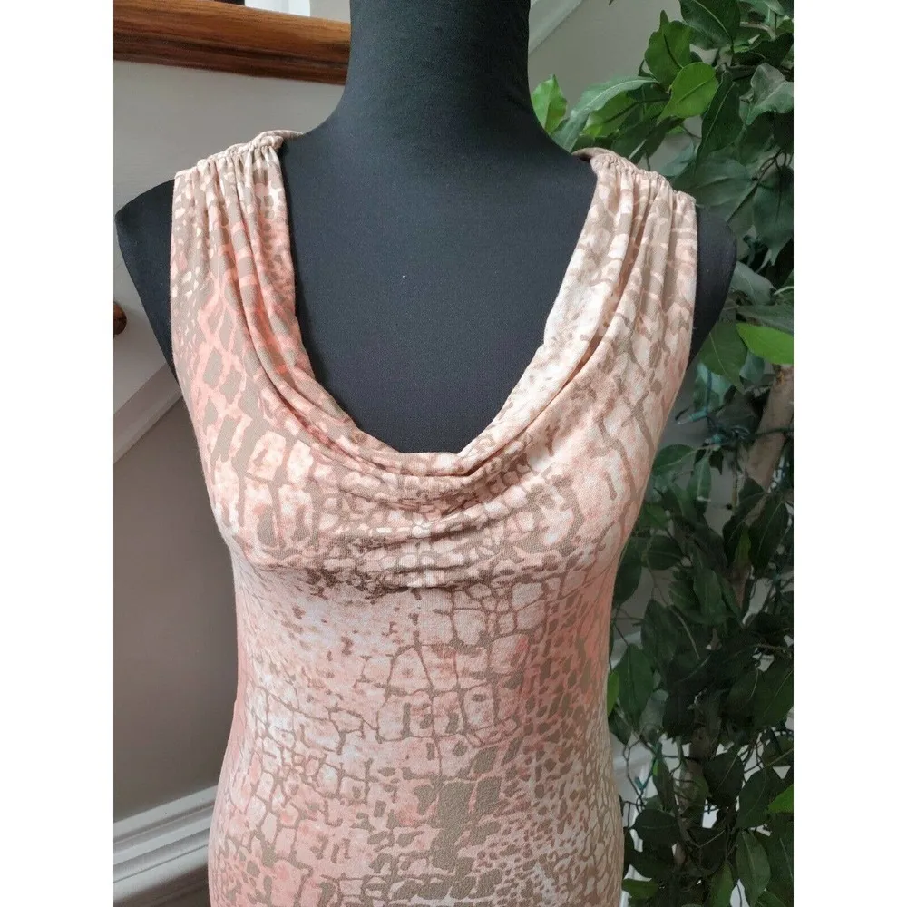 Tommy Bahama Women's Viscose Sleeveless Cowl Neck Knee Length Dress Size S/P - Image 5
