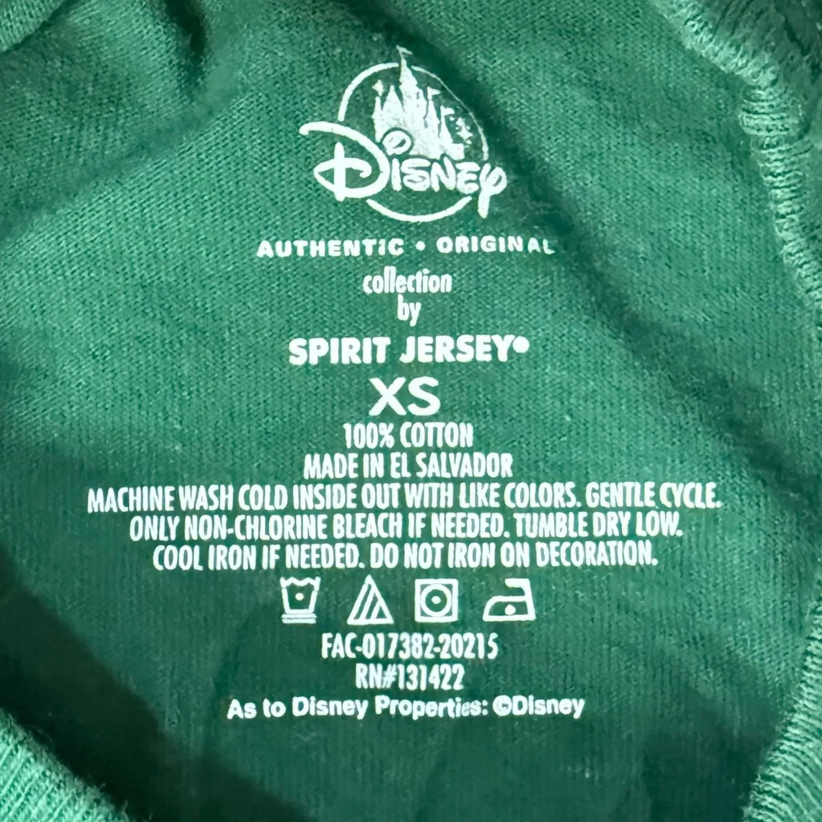 Disney Parks Store Disneyland Holiday Plaid Green Spirit Jersey Christmas sz XS - Image 4