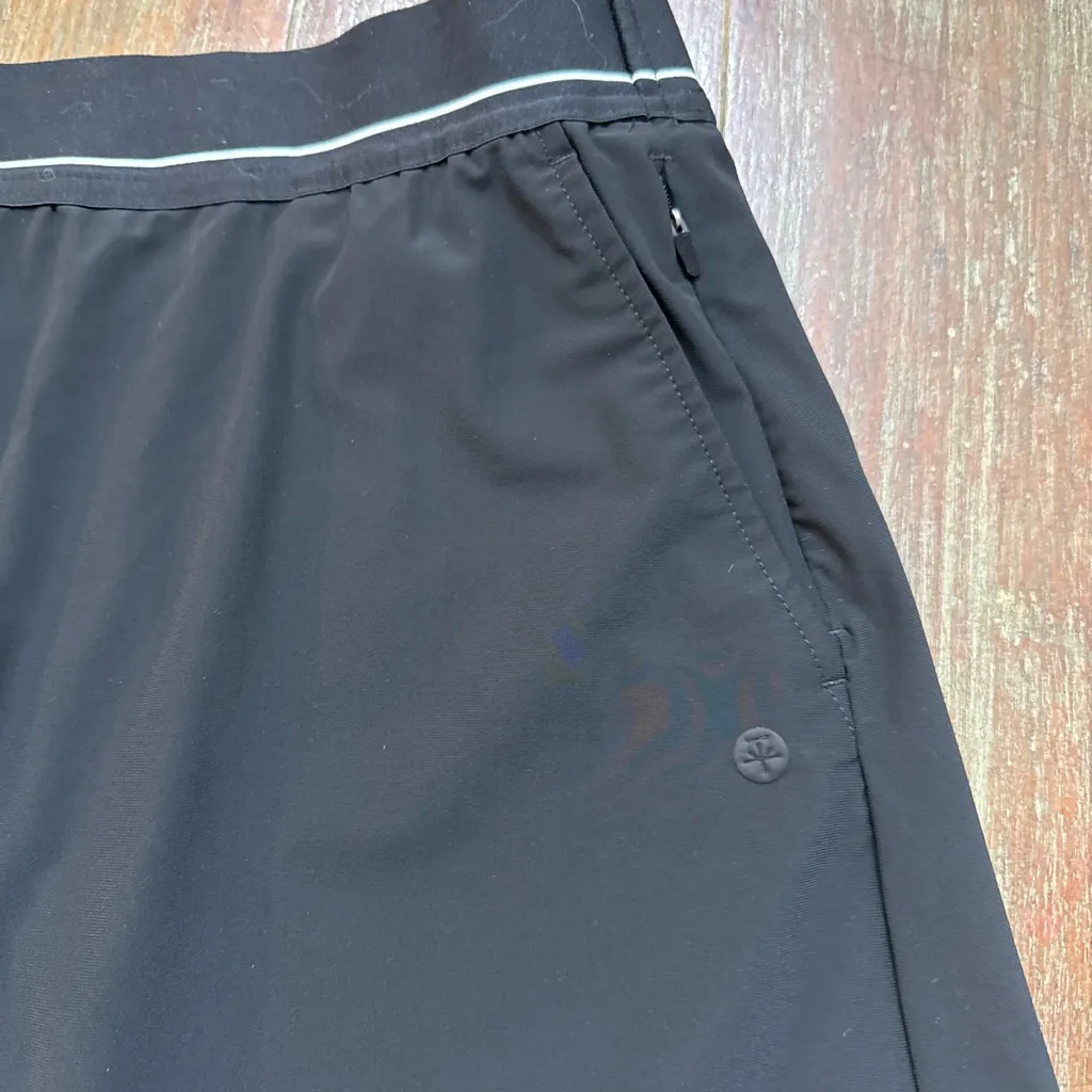 SOYBU Black Athletic Skort with White Stripe Medium Tennis - Image 2