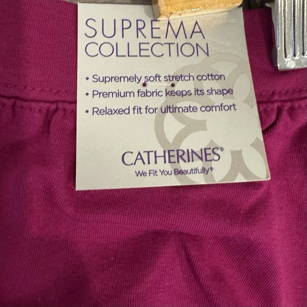 Catherines Pants 2XWP Suprema Cotton-Spandex Pants Pull On Knit Pockets 22/24WP - Image 6