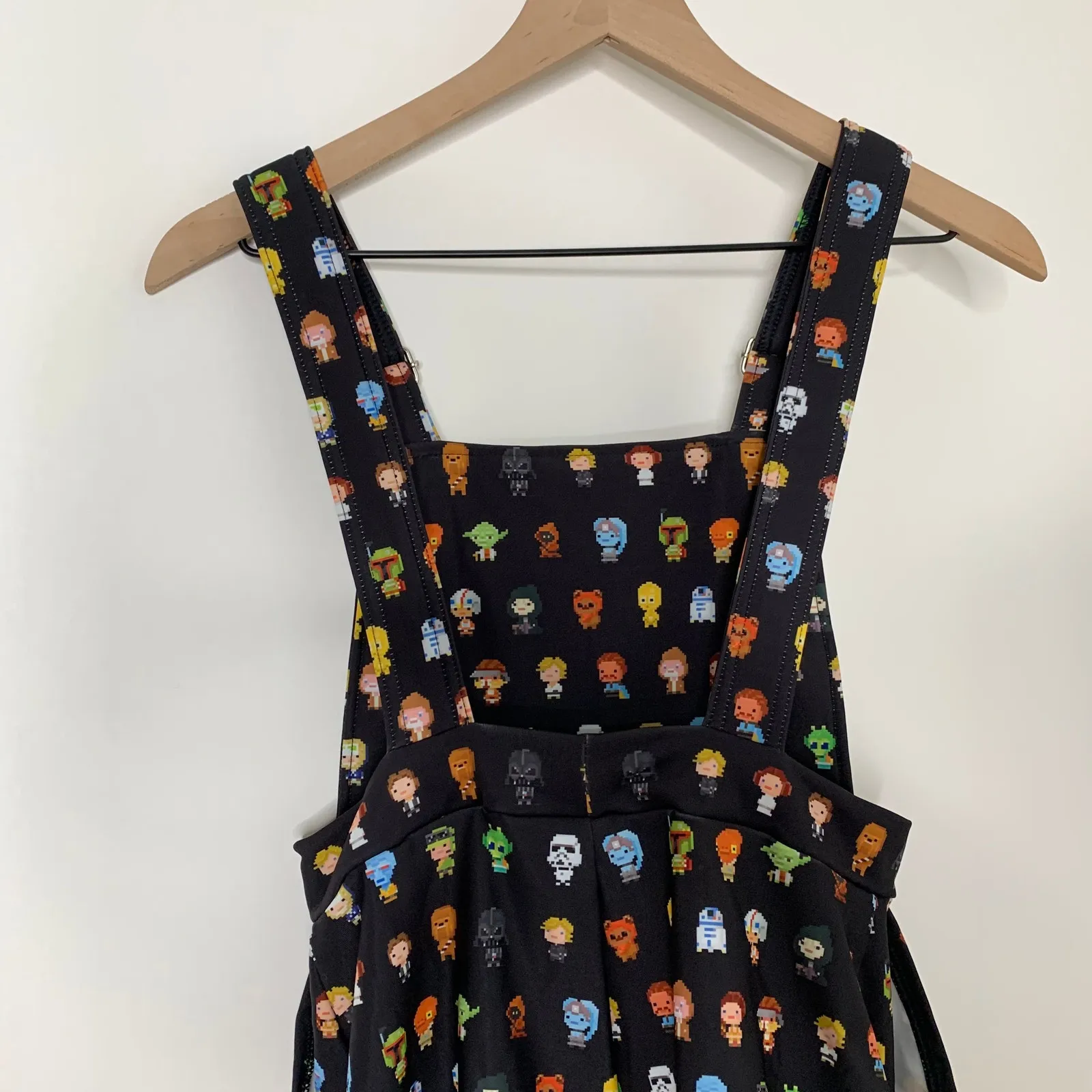 Blackmilk x Star Wars 8-Bit Star Wars Short Overalls Women’s Small - Image 5