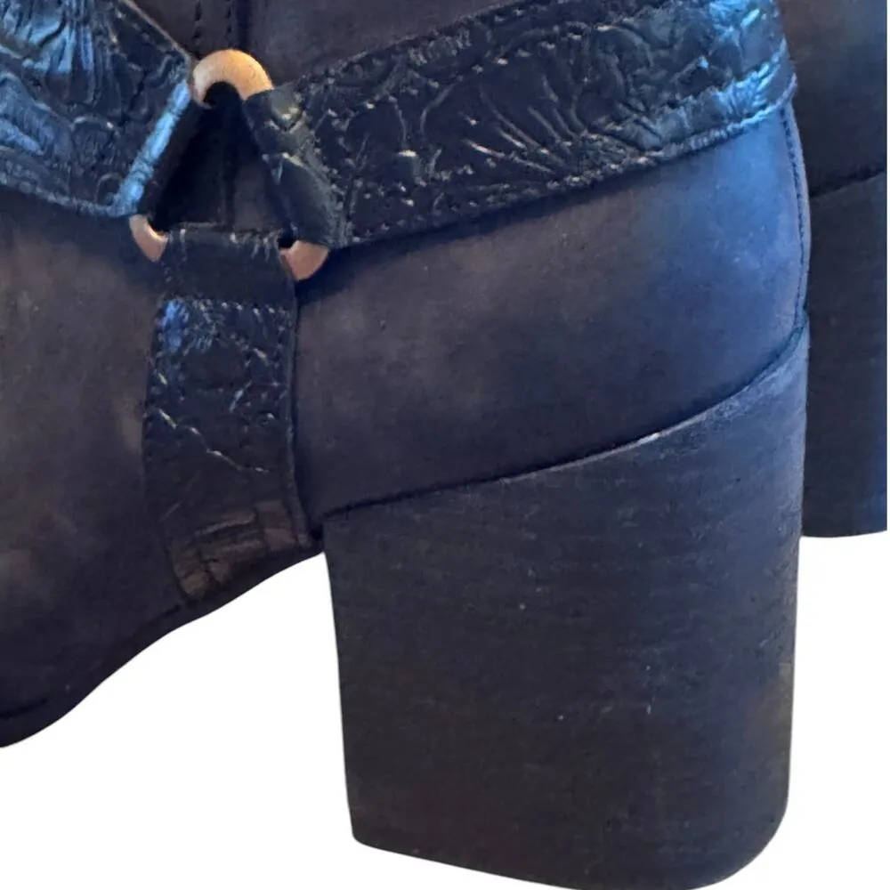 Vionic Black Carnelia Leather Side Zip Above Ankle Stacked Heel Boots 9 EUC - Image 7