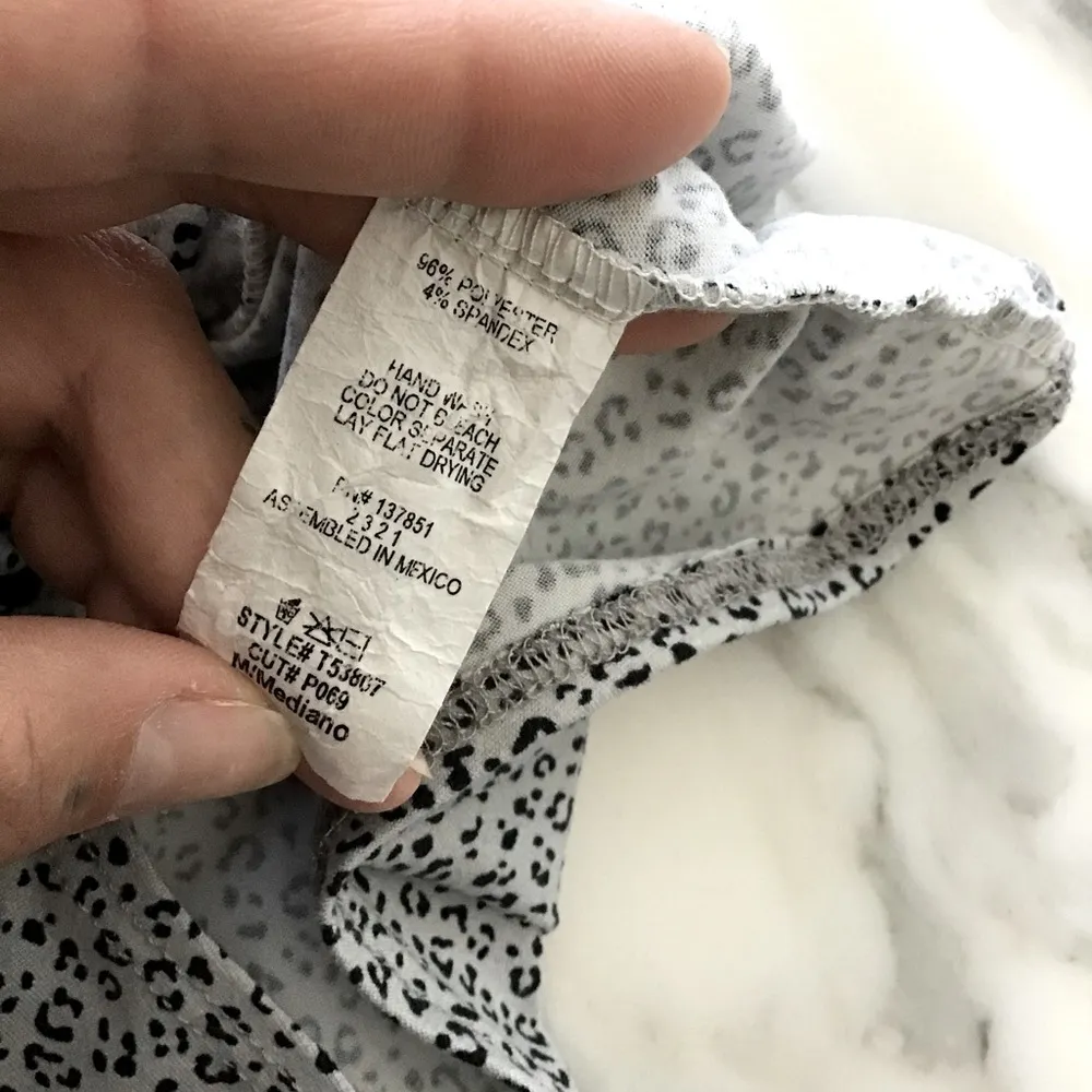 Gaze DTLA Cheetah Print Bodysuit Gray Size M - Image 6