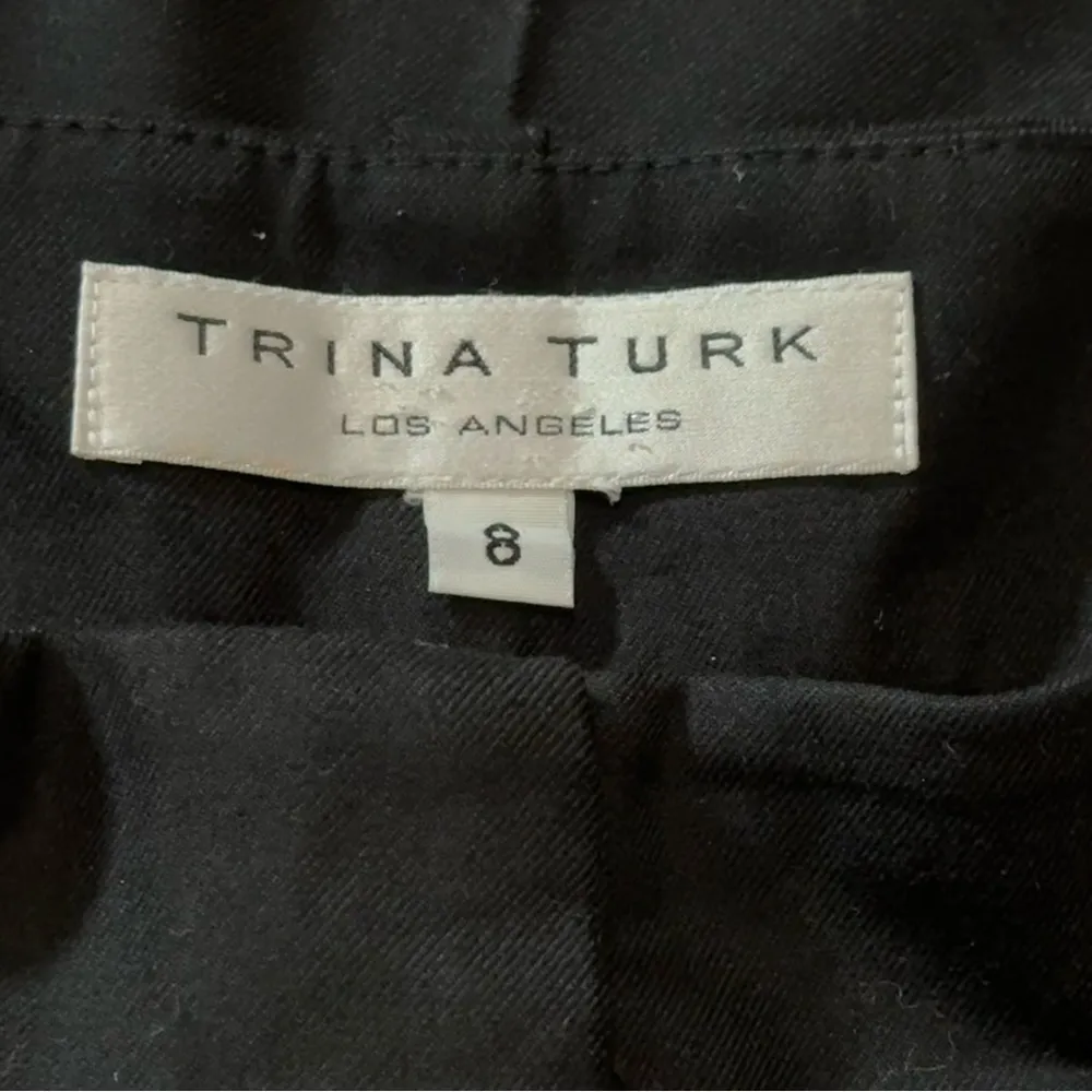 Trina Turk Women’s Size 8 Black Wide Leg Trousers Dress Pants - Image 4