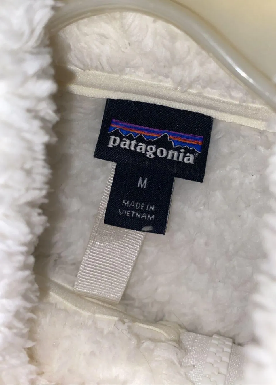 Patagonia White Fuzzy quarter zip - Image 3