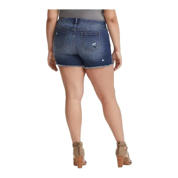 Torrid Embroidered Denim Shorts - Image 2