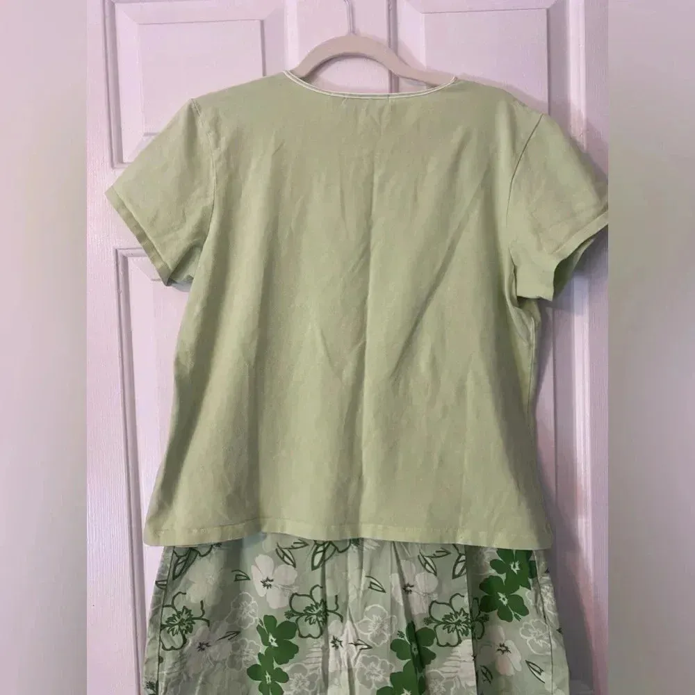 Sonoma Skort with Croft &‎ Barrel T Shirt Outfit Lime Green Size 14 - Image 2
