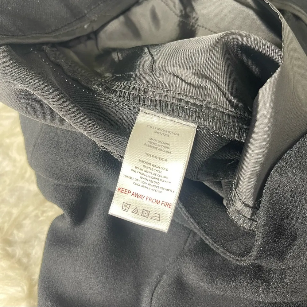 Jason Wu Women's Black Side Stripe Flat Wide Leg Trouser Dress Pants Size 10 - Image 8